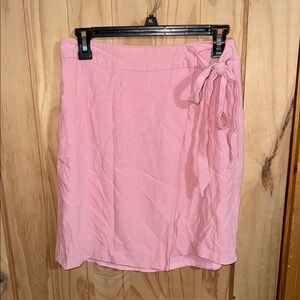 Loft soft pink wrap skirt